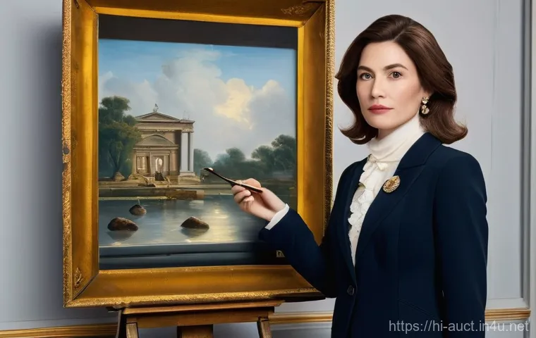 경매사 자격증 활용 사례 - **Prompt:** "A highly skilled and refined female auctioneer, mid-30s, with a discerning eye, profess...