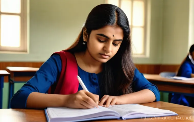 경매사 필기시험 시간 관리법 - A determined young Indian male student, approximately 20 years old, is seated at a well-organized de... 경매사 필기시험 시간 관리법 - A determined young Indian male student, approximately 20 years old, is seated at a well-organized de...