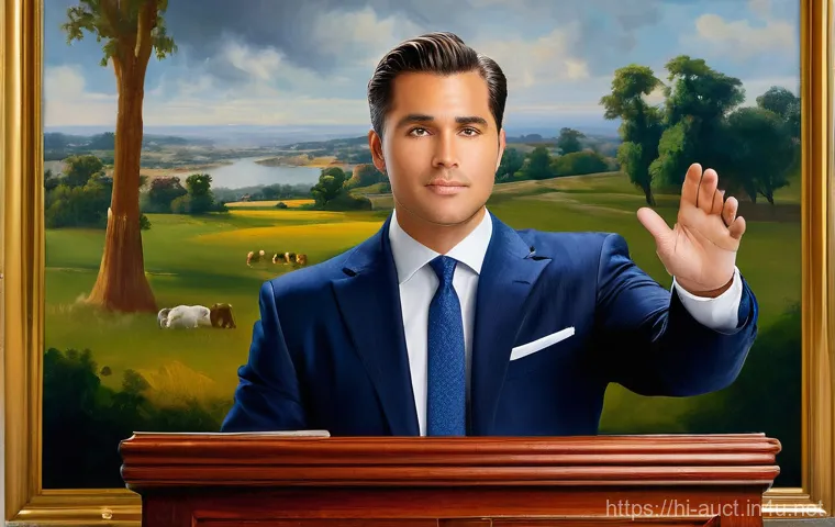 경매사 자격증을 활용한 성공적인 창업 사례 - **Prompt 1: The Trustworthy Auctioneer & His License**
"A professional, confident male auctionee...