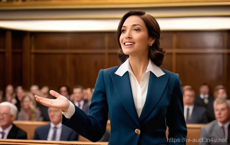 경매사 실기시험 준비 과정의 꿀팁 - **Prompt 1: The Master of the Gavel**
"A charismatic and impeccably dressed female auctioneer, m...