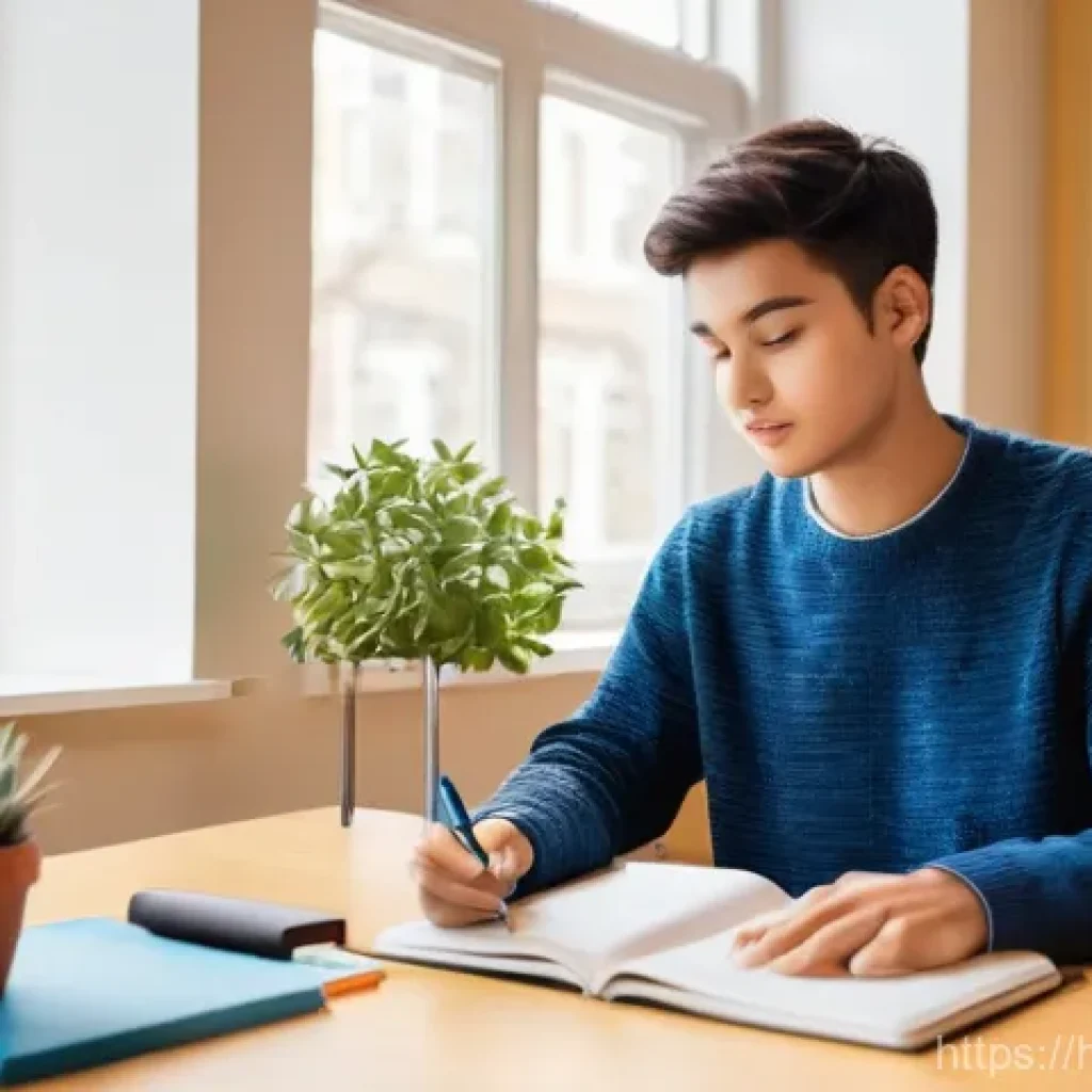 경매사 시험 준비 과정에서의 집중력 유지법 - **Prompt:** A young adult, aged 20-24, is deeply focused on studying at a meticulously organized stu...