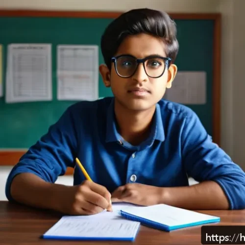 Home 17 경매사 필기시험 합격 후 실기시험 준비법 - A focused young Indian student preparing for an Auction Officer practical exam in a quiet study room...